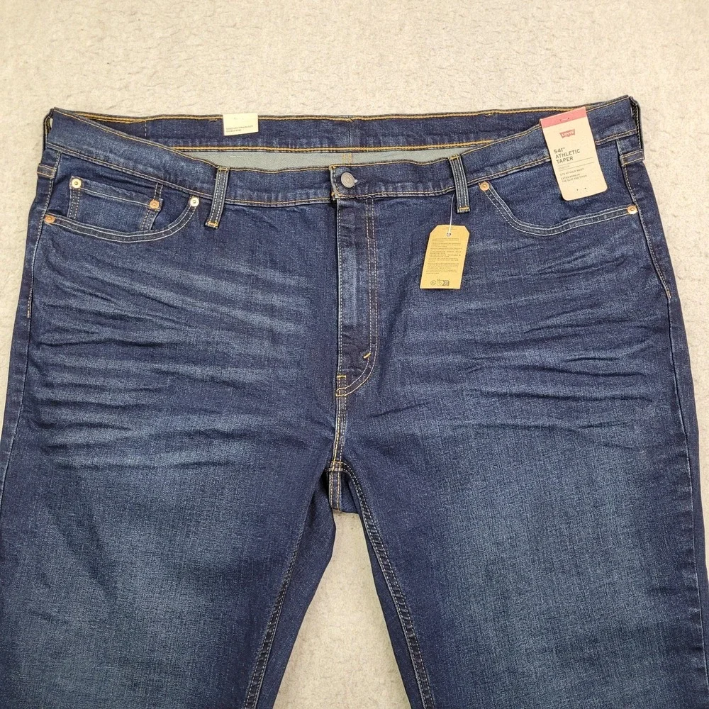 LEVIS 541‎ Athletic Taper Jeans Mens 50x30 Stretch Roomy Seat & Thigh Big & Tall